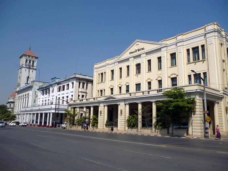 Burma III-005-Seib-2014.jpg - Colonial buildings: Strand Hotel and Myanma Port Authority (Photo by Roland Seib)